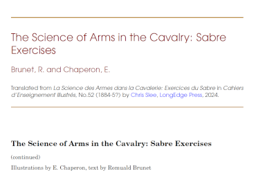 Cover: The Science of Arms in the Cavalry: Sabre Exercises by Brunet